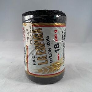 Nylon Fiber Art Thread - Black and Gold